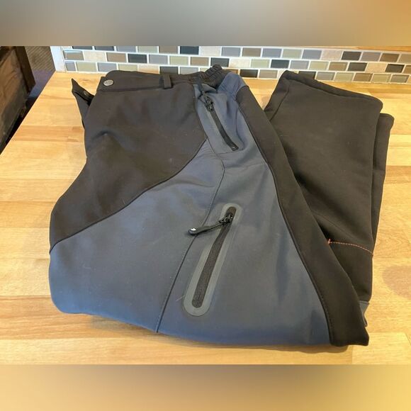 Outdoor Sports, hiking/skiing pants. Lined, black/gray size XL - Picture 1 of 4